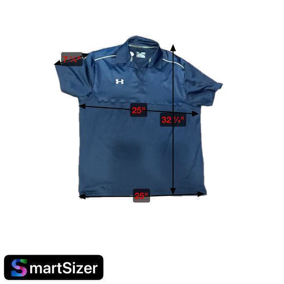 Under‎ Armour Polo ShirtMen size XL Navy Blue short sleeve - Picture 5 of 5